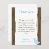 4x5平らなサンキューカード愛鳥 サンキューカード (正面/裏面)