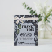 4x5平らなサンキューカード海軍DIGITALのプリントのユニフォーム サンキューカード (スタンド正面)