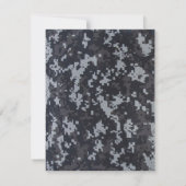 4x5平らなサンキューカード海軍DIGITALのプリントのユニフォーム サンキューカード (裏面)