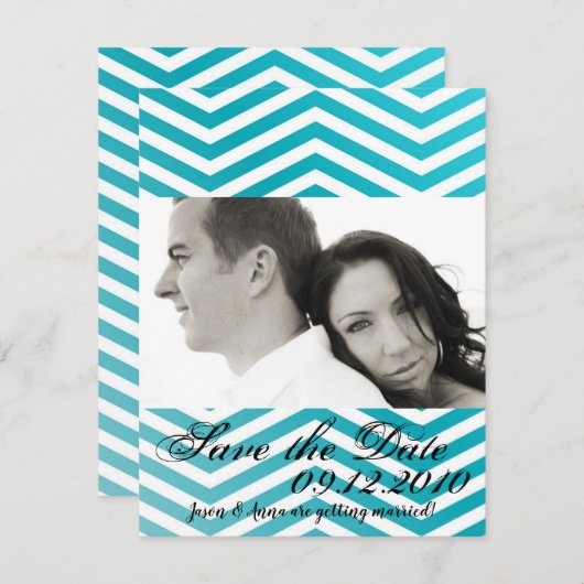 4x5日付カードを保存Boho Cacti Cactus吸汁液 招待状 (正面/裏面)