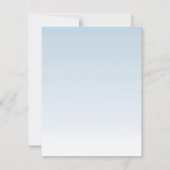 4x5 フラット ありがとうカード クリスタル スノーフレーク 冬 招待状 (裏面)