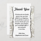 4x5 フラット ありがとうカード シルバー クリスマス ブラー 招待状 (正面/裏面)