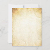 4x5 フラット ありがとうカード ヴィンテージ式 指輪交換 招待状 (裏面)