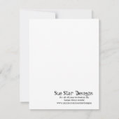 4x5 フラット サンクスカード サファリ フレンズ 招待状 (裏面)