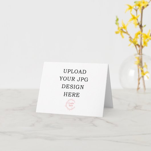 4x5.5折り畳みカード印刷 カード (黄色い花)