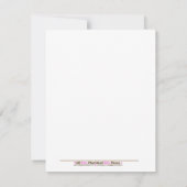 4x5 Beeハッピー(昆虫)マルハナバチベビーシャワー招待状 招待状 (裏面)