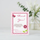 4x5 Bug平らなサンキューカードの果実の庭の女性 サンキューカード (スタンド正面)