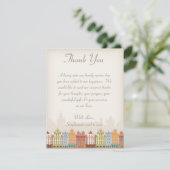 4x5 FLATサンキューカードオールドタウンクリスマス 招待状 (スタンド正面)