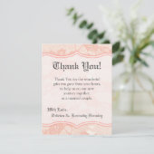 4x5 FLATサンキューカードカントリーコーラルレースプリント サンキューカード (スタンド正面)