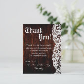 4x5 FLATサンキューカードカントリーダークバーンウッドラック サンキューカード (スタンド正面)