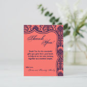 4x5 FLATサンキューカードネイビーブルーコーラダマスレース サンキューカード (スタンド正面)