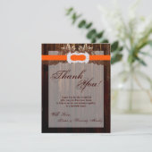 4x5 FLATサンキューカードバーンウッドダイヤモンドリボン サンキューカード (スタンド正面)