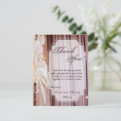 4x5 FLATサンキューカードフェザーセンターピースグラム サンキューカード (スタンド正面)