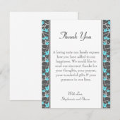 4x5 FLATサンキューカードブルーティーアリゾナ花 サンキューカード (正面/裏面)