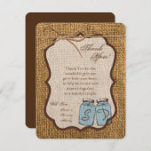 4x5 FLATサンキューカードメイスンジャーブラップカントリー サンキューカード (正面/裏面)