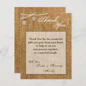 4x5 FLATサンキューカードメイスンJARストリングライト サンキューカード (正面/裏面)