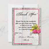 4x5 FLATサンキューカードメイソン瓶(ワイルドフラワー付き) サンキューカード (正面)