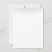 4x5 FLATサンキューカード冬サンセットツリー雪 サンキューカード (裏面)