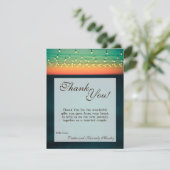 4x5 FLATサンキューカード日没ストリングライトヤード サンキューカード (スタンド正面)