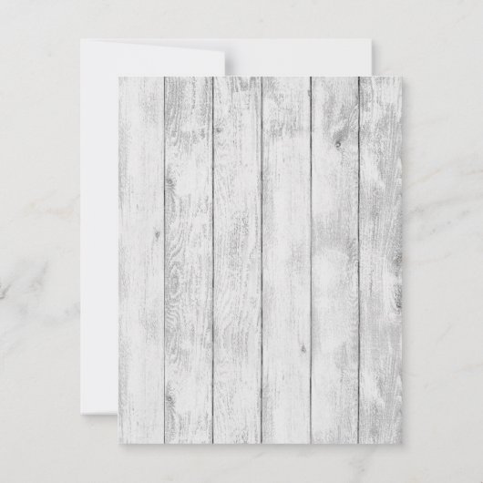 4x5 FLATサンキューカードBurlapミスターとミセス・バナー サンキューカード (裏面)