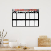 4x6の写真の月のディスプレイのスター従業員 ポスター (キッチン)