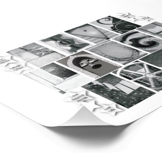 4x6アルファベットレター写真生笑い愛 フォトプリント (角)