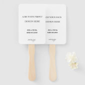 4x6インチ両面フ結婚ァンプログラム印刷 ハンドファン (正面&裏面)