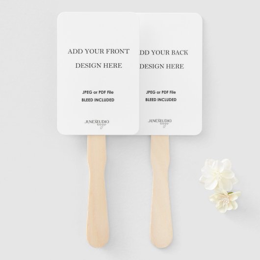 4x6インチ両面フ結婚ァンプログラム印刷 ハンドファン (正面&裏面)