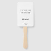 4x6インチ両面フ結婚ァンプログラム印刷 ハンドファン (裏面)