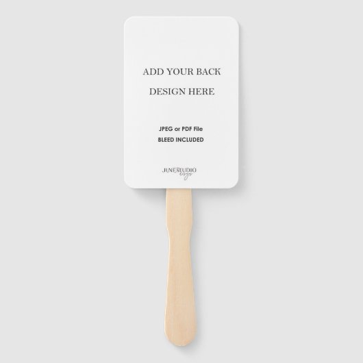 4x6インチ両面フ結婚ァンプログラム印刷 ハンドファン (裏面)