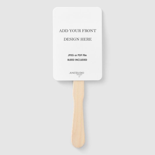 4x6インチ両面フ結婚ァンプログラム印刷 ハンドファン (正面)