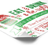 4x6クリスマスパーティの招待状カードの醜いセーター フォトプリント            (角)