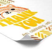 4x6サンキューボホーウッドランドキツネ誕生日 ポスター (角)