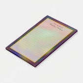 4x6ポスト・イットの机からのカラフルな紫色 ポストイット (アングル)