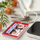 4x6写真のために比例するカスタムな写真のキーホルダー キーホルダー (正面右)