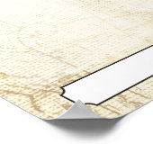 4x6写真の月表示の従業員 ポスター (角)