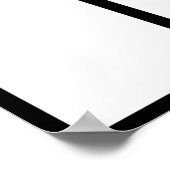 4x6写真の月表示の従業員 ポスター (角)