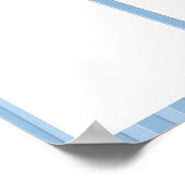 4x6写真の月表示の従業員 ポスター (角)