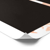 4x6写真の月表示の従業員 ポスター (角)