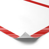 4x6写真の月表示の従業員 ポスター (角)