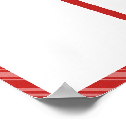 4x6写真の月表示の従業員 ポスター (角)