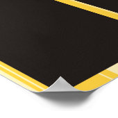 4x6写真の月表示の従業員 ポスター (角)