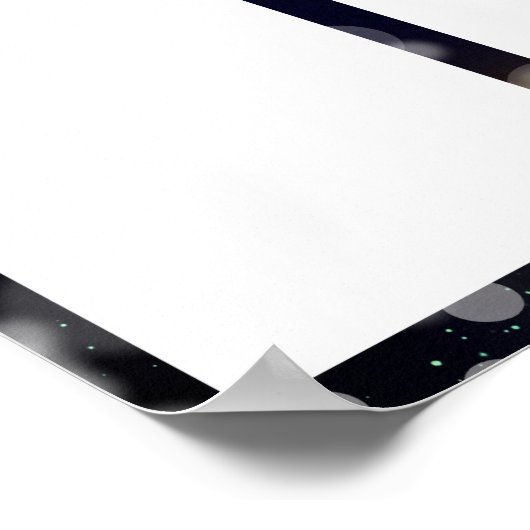 4x6写真の月表示の従業員 ポスター (角)