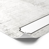 4x6写真の月表示の従業員 ポスター (角)