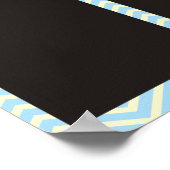 4x6写真の月表示の従業員 ポスター (角)