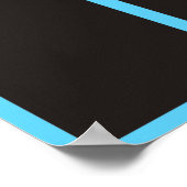 4x6写真の月表示の従業員 ポスター (角)