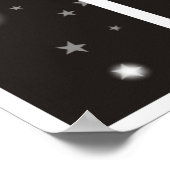 4x6写真の月表示の従業員 ポスター (角)