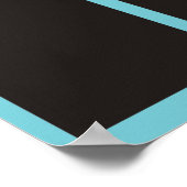 4x6写真の月表示の従業員 ポスター (角)