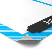 4x6写真の月表示の従業員 ポスター (角)