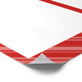 4x6写真の月表示の従業員 ポスター (角)